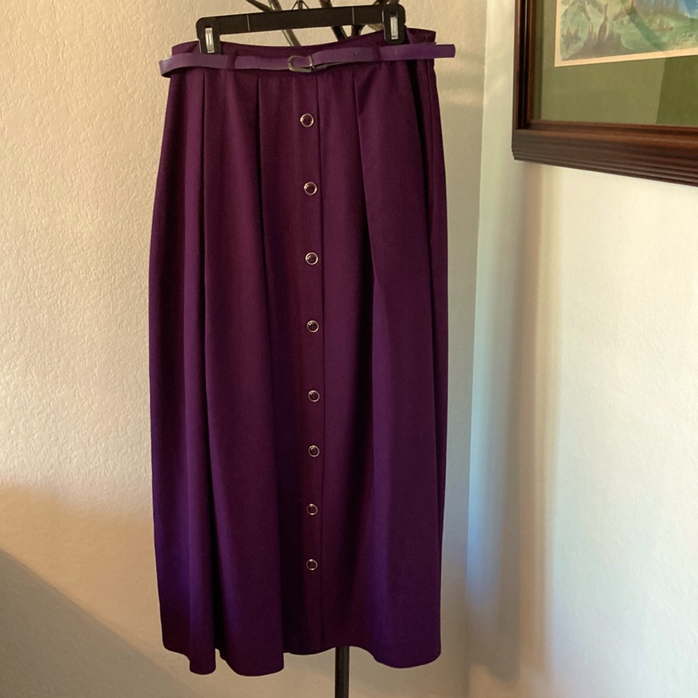 Vintage Maxi Skirt By Akyol Purple Color Size M